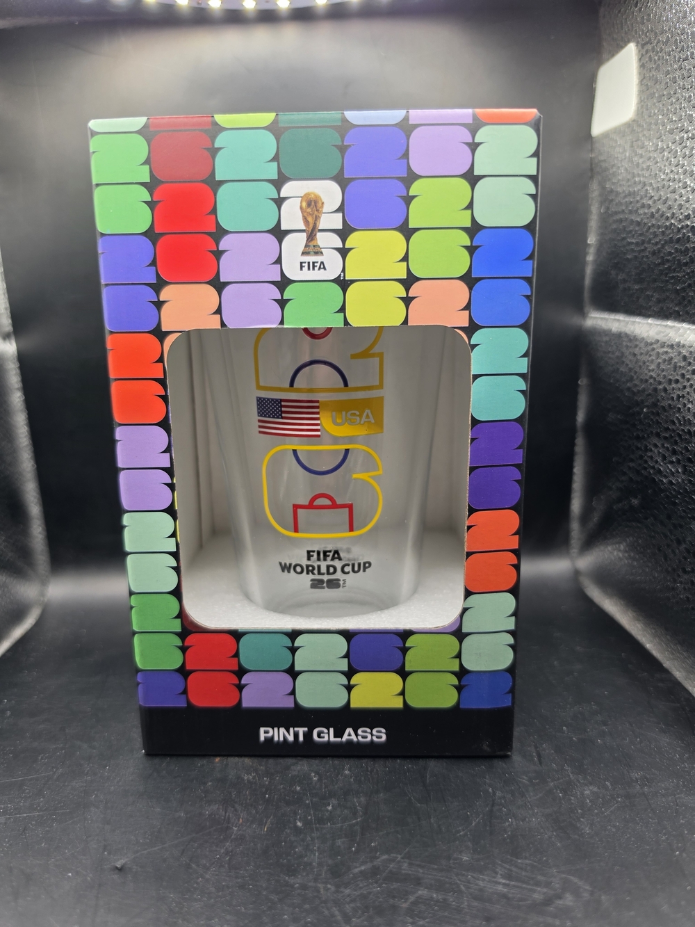 USA FIFA World Cup 2026 Officially Licensed Pint Glass 16 oz Clear